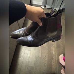 Men’s Versace Brown Leather Chelsea Boots